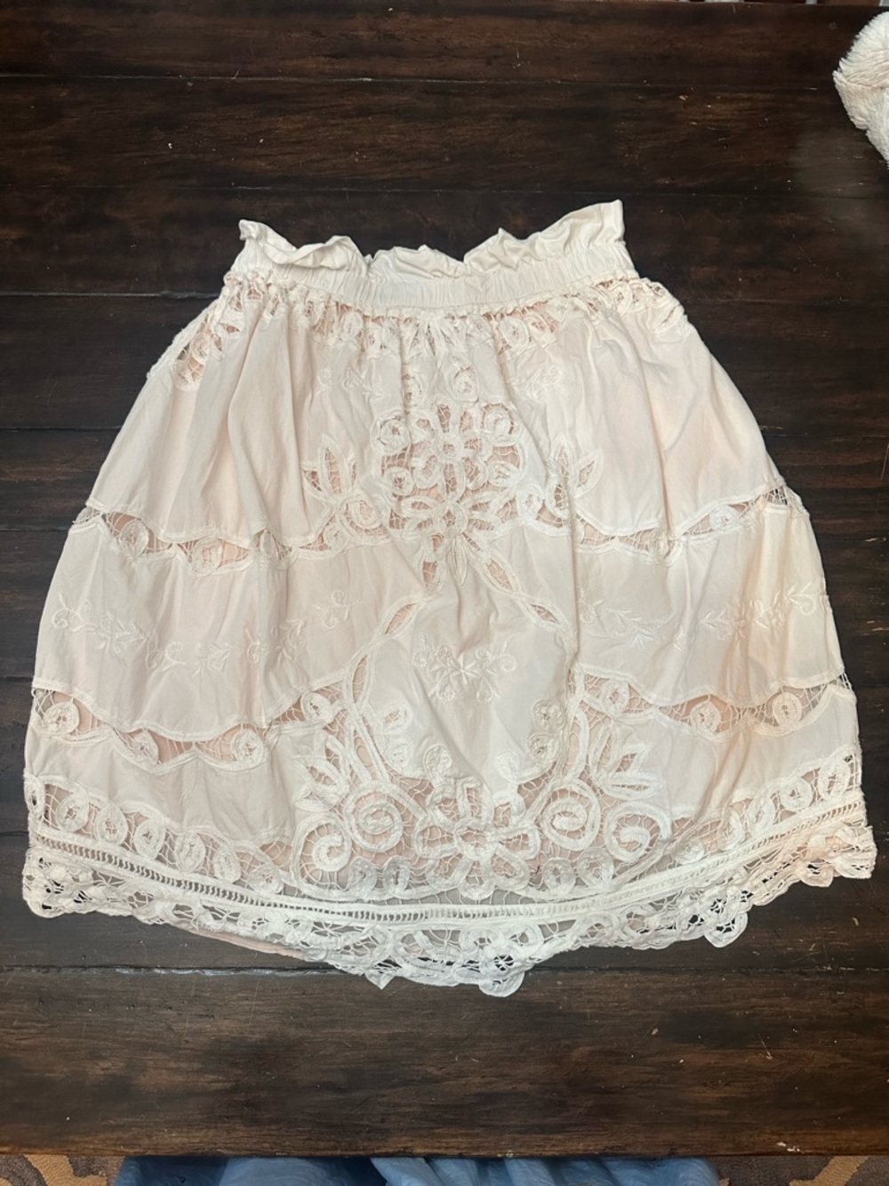 Maeve by Anthropologie White Strapless Lace Mini Dress Size Small 38629 - Picture 6 of 16
